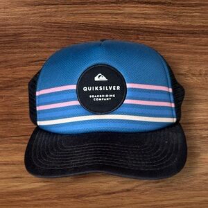 Blue Quicksilver Trucker Mesh Hat